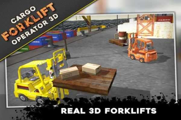 Play Cargo Forklift Operator Sim 3D 