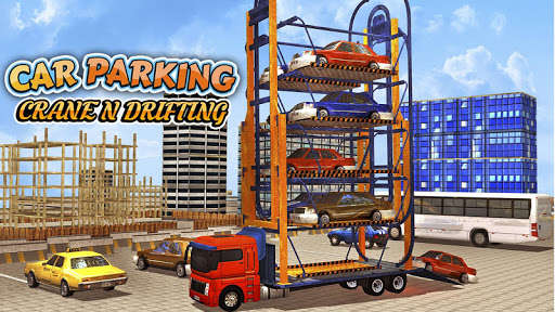 Play Car Parking Crane N Drifting 