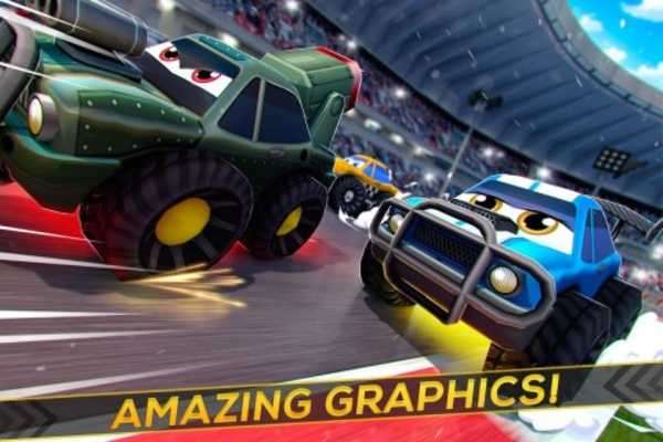 Play Cartoon Crash Cars Racing 