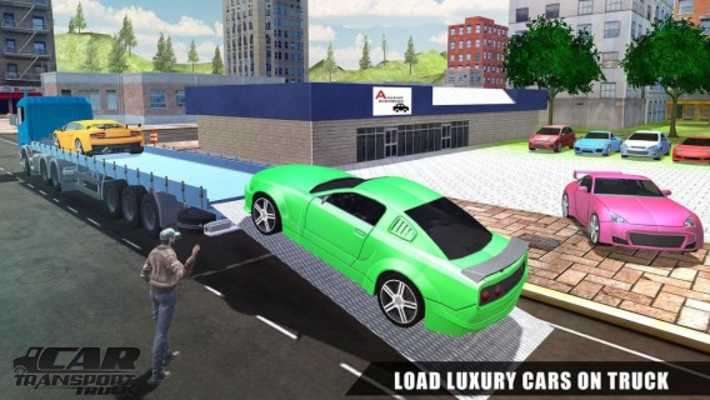 Play Car Transporter Truck USA 