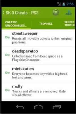 Play Cheats For Skate 3, 2 and 1 