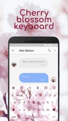 Play Cherry Blossom&Sakura Keyboard Theme for Snapchat 