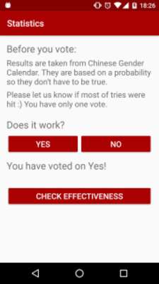 Play Chinese Baby Gender Calendar 