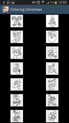 Play Christmas Coloring pages game 
