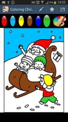 Play Christmas Coloring pages game 