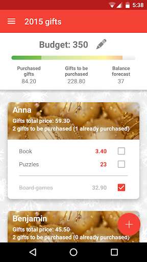 Play APK Christmas Gifts and Budget  and enjoy Christmas Gifts and Budget with UptoPlay com.axlsofts.christmas