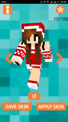 Play Christmas Girl Skin for MCPE 
