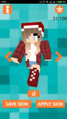 Play Christmas Girl Skin for MCPE 