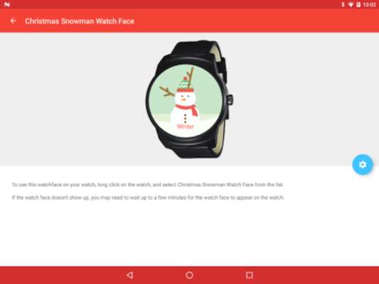 Play Christmas Snowman Watch Face 