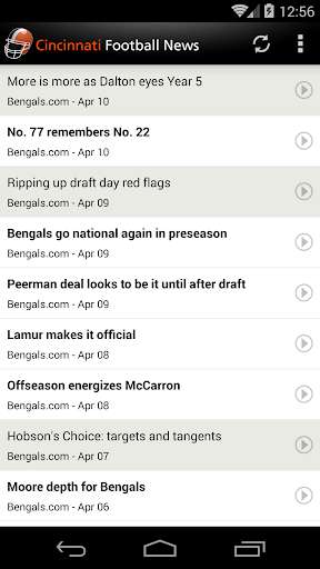 Play APK Cincinnati Football News  and enjoy Cincinnati Football News with UptoPlay com.zenmobi.android.app.nfl.bengalsnews