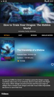 Play Cinema HD and Shows Infos 