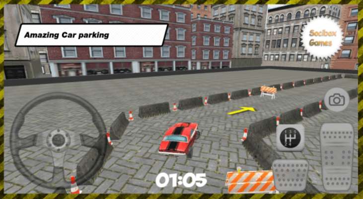 Play City Red Car Parking 