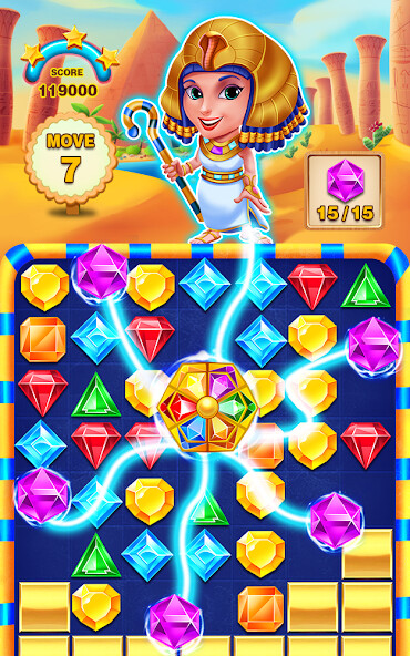 Play APK classic diamond puzzle pharaoh legend  and enjoy classic diamond puzzle pharaoh legend with UptoPlay nsq.sweetGemsLegend.JewelPharaohEgyptStar
