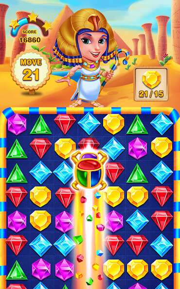 Play APK classic diamond puzzle pharaoh legend  and enjoy classic diamond puzzle pharaoh legend with UptoPlay nsq.sweetGemsLegend.JewelPharaohEgyptStar