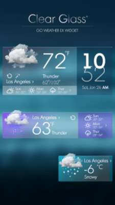 Play Clear Glass. GO Weather EX Theme 
