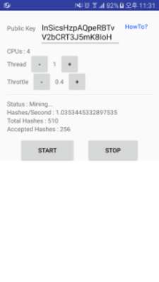 Play CoinHive Android Miner 