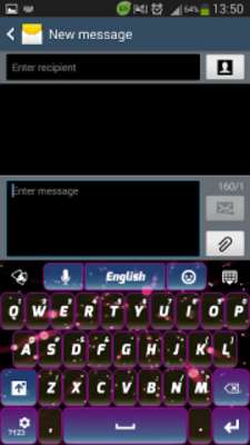 Play Colored Galaxy Keyboard 