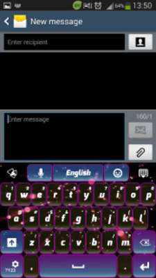 Play Colored Galaxy Keyboard 
