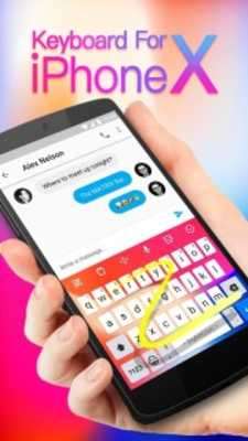 Play Colorful Neon Emoji Keyboard for iphone X 