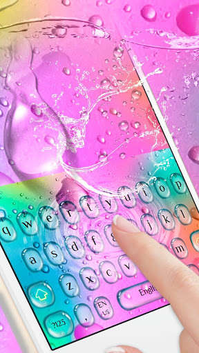 Play APK Colorful Water Drops Keyboard  and enjoy Colorful Water Drops Keyboard with UptoPlay keyboard.theme.colorful.water.drops.pink