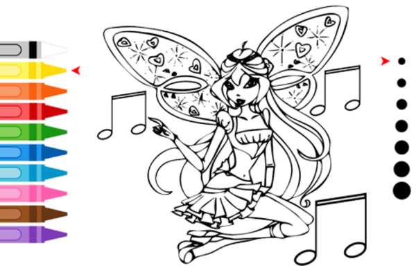 Play Coloring Book Game for WinX Fans 