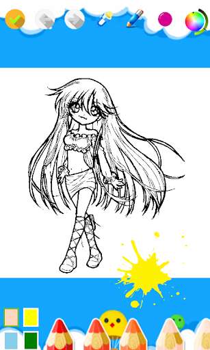 Play APK Coloring Books Chibi  and enjoy Coloring Books Chibi with UptoPlay studiom2.kids.coloring.books.chibi
