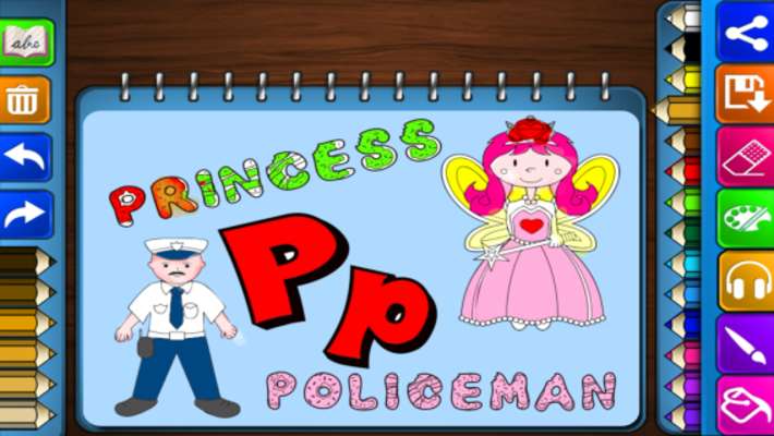 Play Coloring Games : Alphabet 