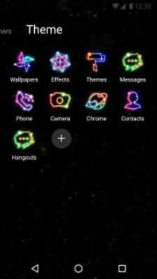 Play Color Phone Theme - Neon Night Star 