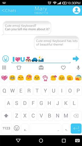 Play Concise White Emoji Keyboard 