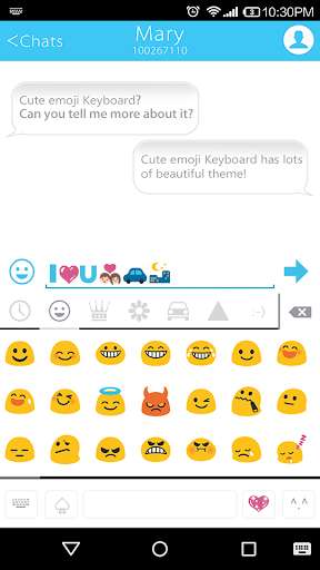 Play Concise White Emoji Keyboard 