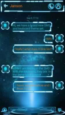 Play Control. Theme for GO SMS Pro 
