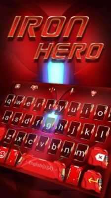 Play Cool Keyboard Theme for Red Iron Hero 