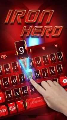 Play Cool Keyboard Theme for Red Iron Hero 
