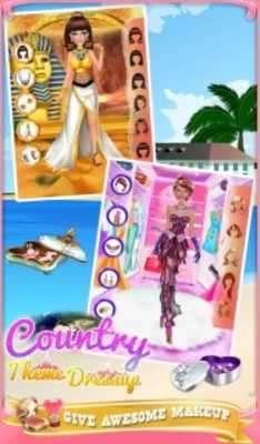 Play Country Theme Makeup Dressup 
