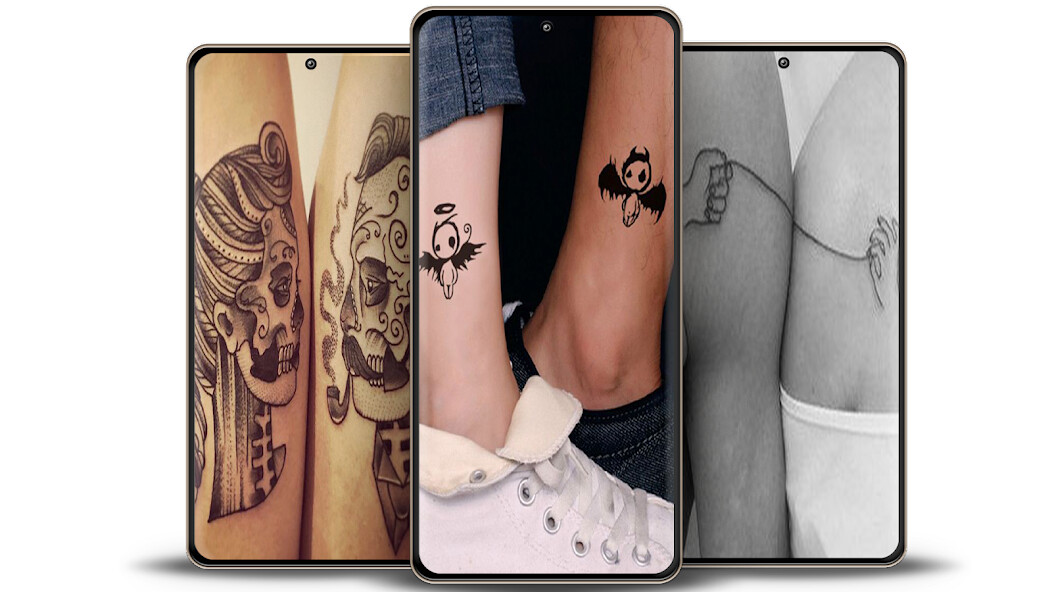 Play Couple Tattoo Designs Play Couple Tattoo Designs
