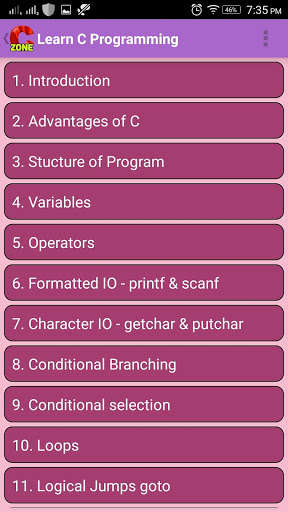 Play APK C Programming Zone  and enjoy C Programming Zone with UptoPlay com.cprogrammingzone.free