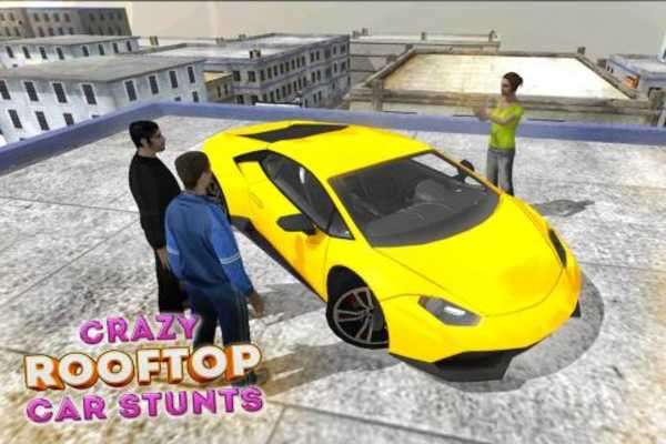 Play Crazy Roof Top Car Stunts 3D 