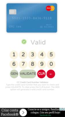 Play Credit Card Validator with CVV 