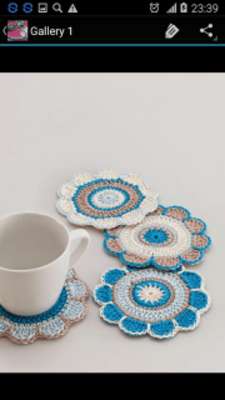 Play Crochet Kitchen Set Decoration 