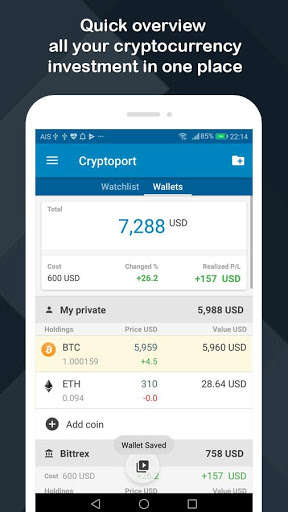 Play APK CryptoPort - Coin portfolio tracker  and enjoy CryptoPort - Coin portfolio tracker with UptoPlay com.jsd.cryptoport