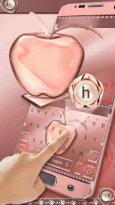 Play Crystal Apple Rose Gold - Music Keyboard Theme Play Crystal Apple Rose Gold - Music Keyboard Theme