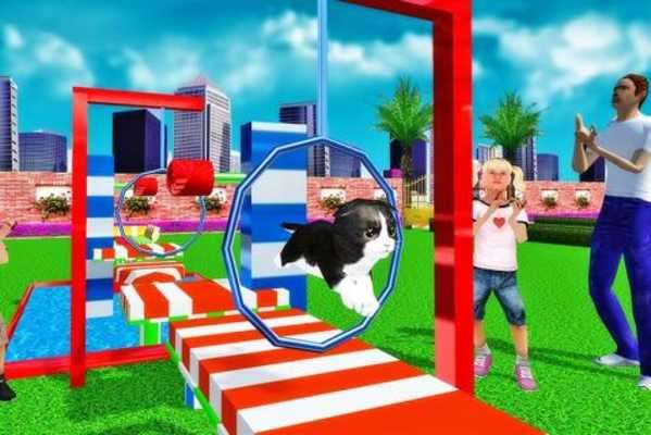 Play Cute Cat Simulator: Cat & Dog Stunts Show 