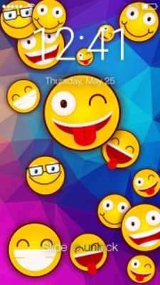 Play Cute Emoji Smile Screen Lock 