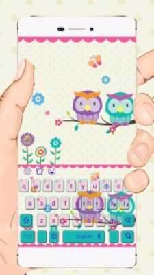 Play Cute Kawaii Owl Keyboard Theme Play Cute Kawaii Owl Keyboard Theme
