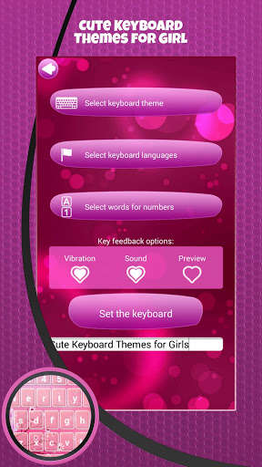 Play APK Cute Keyboard Themes for Girl  and enjoy Cute Keyboard Themes for Girl with UptoPlay com.cmm.cutekeyboardthemesforgirls