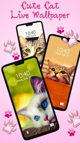Play APK Cute Lovely Cat APUS Live Wallpaper  and enjoy Cute Lovely Cat APUS Live Wallpaper with UptoPlay com.apusapps.livewallpaper.cutecat_ec6d4008