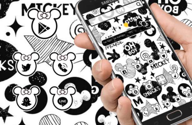 Play Cute Mouse Black & White Graffiti Theme 3d 