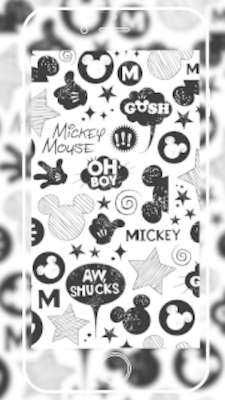 Play Cute Mouse Black & White Graffiti Theme 3d 