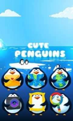 Play Cute Penguins. GO Launcher EX Theme 