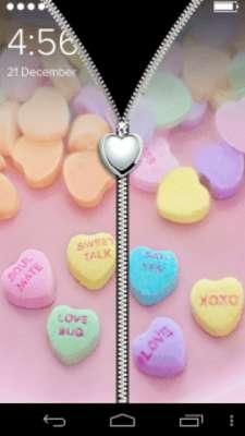 Play Cute Pink Love Hearts ZipLock 